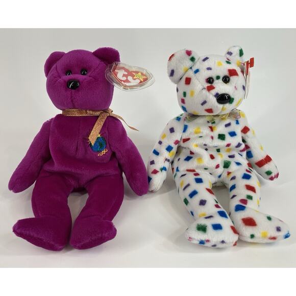 Ty Beanie Babies Bundle (2pcs) Millennium And Ty 2K Bears - Picture 2 of 16